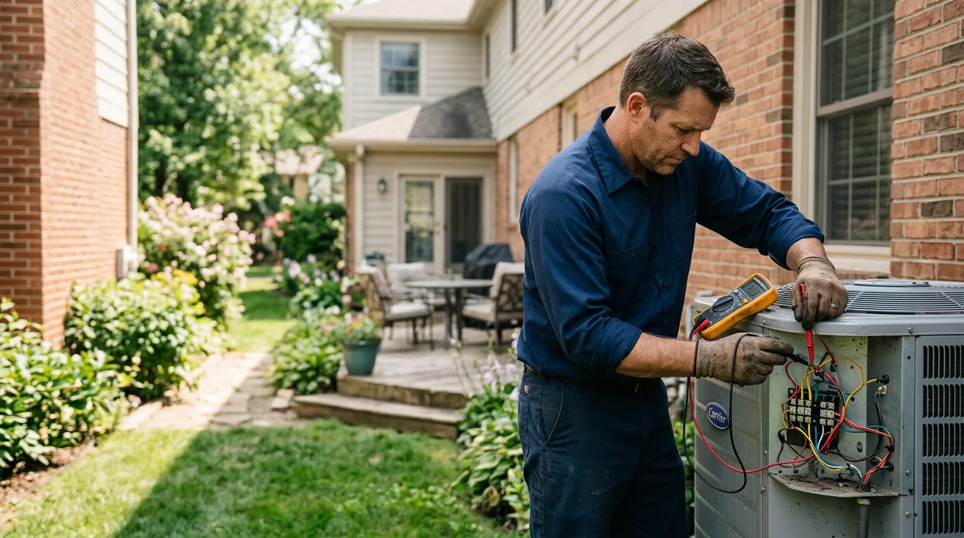 HVAC technician working near East Weymouth, MA